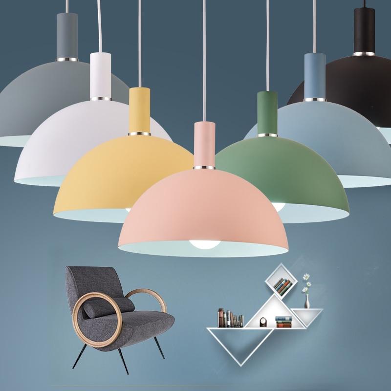 Modern Round Lampshade Hanging Light